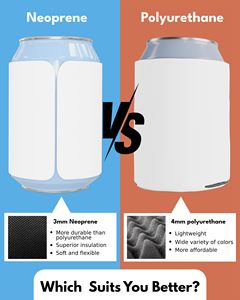 Fundas de neopreno personalizables para latas, tipo Slap Wrap, para sublimación, a granel, plegables, para aislamiento de bebidas - Product Image 3