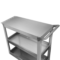 Armoire à outils multifonctionnelle en acier inoxydable pour le rangement de voitures, épaississement, atelier de réparation automobile, chariot à pièces mobiles