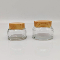 Pot à crème réutilisable et portable pour crème pour les yeux, crème pour le visage et crème de soin de la peau, personnalisable, 50g, 30g, 15g