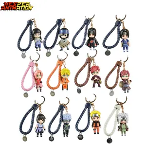 12 Styles Anime Narutos 3D porte-clés nouveauté Anime Uchiha Itachi Figure Narutos sac à dos voiture pendentif porte-clés