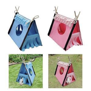 Rifugio blu per piccoli animali Tunnel per cavie ricci topi letto per piccoli animali domestici - Product Image 6