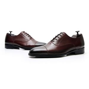 Chaussures habillées de bureau pour hommes, de luxe, de haute qualité, nouvelle collection, personnalisées, à lacets, à bout pointu, légères et respirantes - Product Image 4