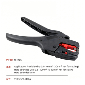 Automatic <b>Wire</b> Stripper Fs-D3A 190mm Industrial Front Entry Plastic Multi Functional Pliers - Product Image 5