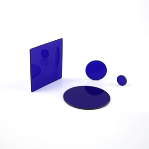 Feuille de fenêtre en verre de filtre bleu personnalisé d'usine <span class=keywords><strong>QB29</strong></span> BG25 B-380 - Product Image 1