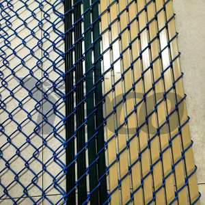 6FT 9Gauge PVC tráng Chuỗi liên kết Cyclone dây lưới hàng rào với PVC riêng tư loại hàng rào thanh - Product Image 4