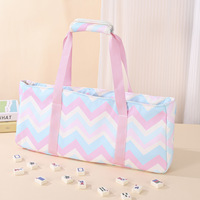 Sac de rangement pour mahjong américain de luxe moderne, en tissu Oxford imperméable, portable, grande capacité, unisexe, plusieurs couleurs disponibles