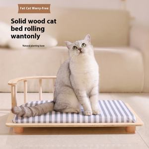 Massivholz Four Seasons Universal Feuchtigkeit-Mehltau Proof Cat Nest Armee Bett Welpen Zwinger für Hunde Haustier bedarf - Product Image 3