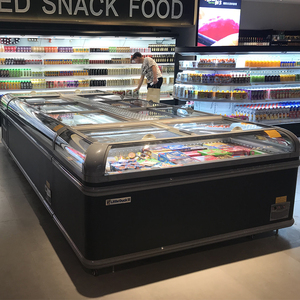 Congélateur coffre commercial grande capacité pour supermarché, à porte vitrée supérieure, avec système anti-givre automatique, à brancher - Product Image 4