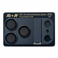 Protection d'objectif d'appareil photo AR+AF Armor Plate pour iPhone 18 Pro Max avec béquille pliable, charnière renforcée et verre trempé 9H