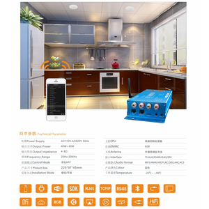 Système audio haute fidélité, système de musique d'ambiance intelligent, <span class=keywords><strong>amplificateur</strong></span> <span class=keywords><strong>2</strong></span>*50W, <span class=keywords><strong>amplificateur</strong></span> numérique intelligent avec réseau BT Airplay pour home cinéma - Product Image 5