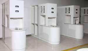 Nha khoa tủ trung tâm tùy chỉnh đồ nội thất phòng khám văn phòng vật liệu gỗ với Countertop tùy chỉnh màu trắng Kích thước tủ - Product Image 2