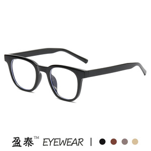แว่นตา Yingtai ทรงสี่เหลี่ยม ป้องกันแสงสีฟ้า สำหรับผู้หญิง เลนส์แบบ Plano กรอบเต็มทรง Retro วัสดุเรซิ่น - Product Image 2