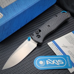 BM-MINI BUGOUT 533-3 Carbon Fiber Pocket Knife Outdoor Survival Hunting <b>Multi</b> Purpose <b>Camping</b> <b>Tool</b> Portable Daily Folding Knife - Product Image 2