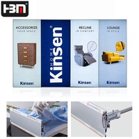 Fabricant de profilés en aluminium pour caissons lumineux en tissu, pour salons professionnels et présentoirs commerciaux, systèmes d'enseignes lumineuses LED