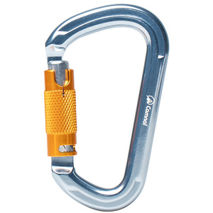 คาราไบเนอร์แบบล็อคอัตโนมัติชนิด D ขนาด 69x115 มม. ช่องเปิด 23 มม. น้ำหนัก 91.5 กรัม ผลิตจากอลูมิเนียมอัลลอยด์ สำหรับปีนเขา กู้ภัย และการใช้งานทางภูเขา - Product Image 2