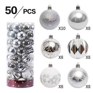 Wholesale 6cm/50Pcs <b>Christmas</b> <b>Ornament</b> <b>Christmas</b> <b>Tree</b> Hang Goods <b>Christmas</b> Plastic <b>Ball</b> - Product Image 3