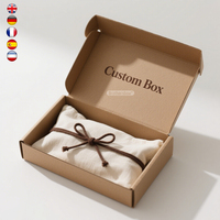 Recyclable fait à la main conception personnalisée Kraft Mailer expédition postale boîte-cadeau pour l'emballage des vêtements