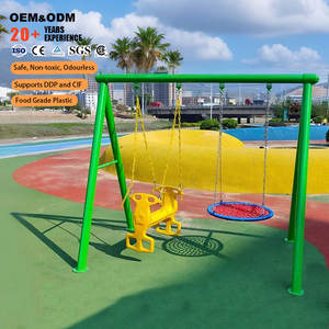Equipamento de Playground ao Ar Livre, Fornecedor de Cadeiras de Balanço para Playground, Conjuntos de Balanço para Crianças em Metal - Product Image 1