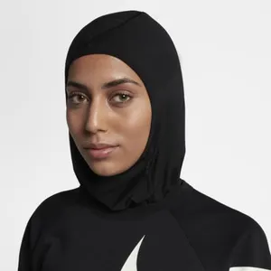 Donne musulmane su misura tessuto a rete traspirante umidità traspirante signore islamico Fitness palestra in esecuzione sciarpa da Jogging sport Hijab