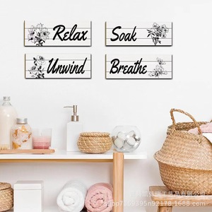 Factory wholesale cross-border new wooden <b>signs</b> for shops, <b>bars</b>, door <b>signs</b>, living room wall decorations, and hanging <b>signs</b>. - Product Image 1