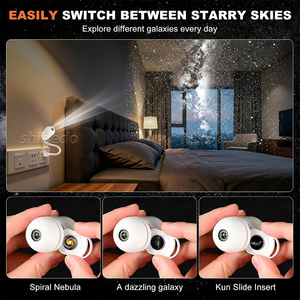NUOVO Proiettore <span class=keywords><strong>di</strong></span> Stelle e Galassie USB Portatile Mini 360° a Tema Astronauta °   <span class=keywords><strong>Luce</strong></span> Notturna LED Regolabile a Cielo Stellato per Camera da Letto e Decorazione Auto - Product Image 5