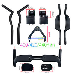 Guidon de route en carbone Barre de repos de <span class=keywords><strong>vélo</strong></span> TT Guidon de course de <span class=keywords><strong>vélo</strong></span> 31.8mm Poignées de <span class=keywords><strong>triathlon</strong></span> en carbone - Product Image 1