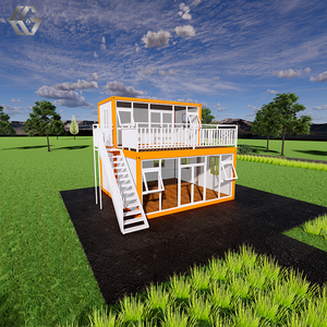 Casa Container Modulare Prefabbricata Portatile Personalizzata con Parete in Vetro per Caffetteria e Negozio - Product Image 3