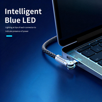 Câble de données rotatif USB Type-C en cuivre pur tressé PD240W pour téléphone, ordinateur portable, imprimante, appareil photo et écouteurs avec charge rapide
