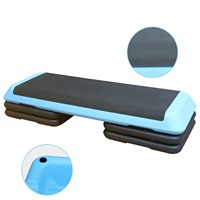 Plataforma de Step Ajustable para Ejercicios Aeróbicos, Superficie Antideslizante Texturizada, Bloques Elevadores de Altura para Entrenamiento Cardiovascular en Casa, Gimnasio y Fitness