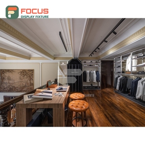 Contemporary Retail Shop Mixed Material Glass Showcase Odm Supplier Apparel Store - Product Image 5