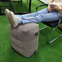 Ensemble de coussins gonflables de voyage OEM personnalisés Love Air Anime : support de jambe compensé, enveloppant, repose-cou et repose-pieds, tabouret ottoman pour avion