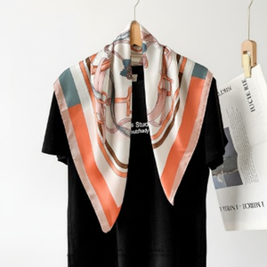 Eleganza primavera/autunno sciarpa di seta morbida e carina con tocco al vapore - Product Image 1