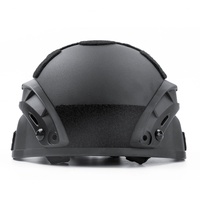 Casque tactique de luxe AmpsafeX léger en ABS Mich 2000, résistant à l'eau, avec visière transparente et protection auditive pour les sports des enfants