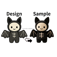 Peluche personnalisée Halloween Peluche Bonbons Poupée en peluche personnalisée OEM ODM Peluches en tissu doux pour cadeau de festival effrayant Vente en gros