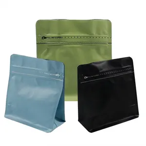 Impresión personalizada de bolsas de alimentos desodorizantes para aperitivos con cremalleras, bolsas de café con película de poliéster, bolsas de embalaje de frijoles
