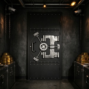 Puerta Metálica Industrial de Bronce Antiguo al por Mayor, Puerta de Seguridad Vintage para Bares, Salas de Escape y Restaurantes Temáticos - Product Image 1