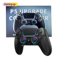 Controlador de Juego Inalámbrico SZ-5008B BT para P5, PC, IOS, con Giroscopio de Seis Ejes, Iluminación RGB, Gamepad con Conector de Audio Estéreo de 3.5mm y 1500mAh