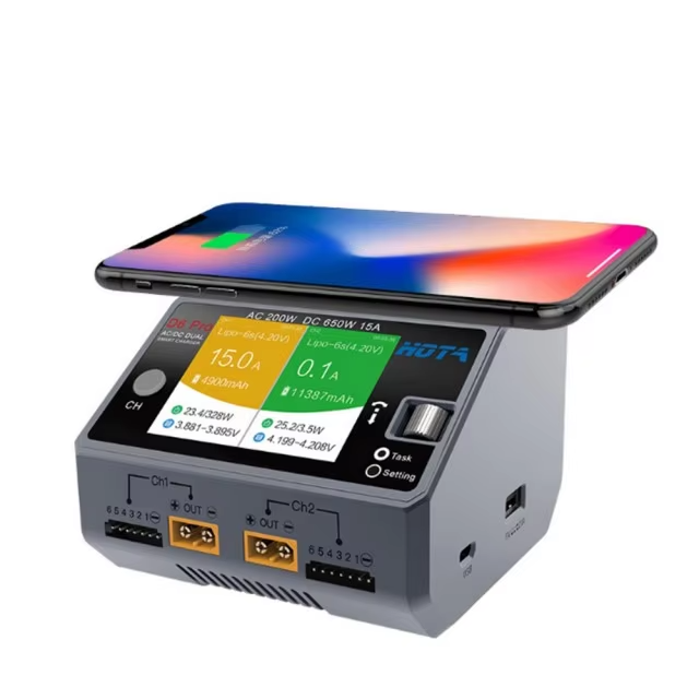 HOTA D6 Pro 2S-6S LiPo Battery Charger for Drone, RC Airplane, FPV & RC Models - Smart Balance Charger & Discharger
