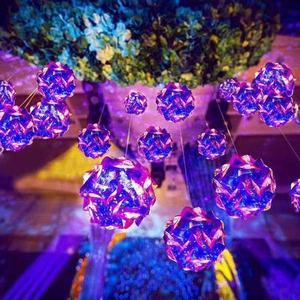 Novo Design Shopping Decoração Fada Pingente LED PVC Pendurado Bola Estrela Luzes - Product Image 2