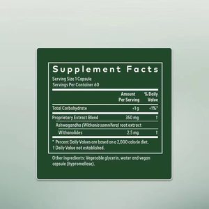 Venta caliente Ashwagandha Cápsulas Soporte Equilibrio Energía y Resistencia Estrés Hierbas naturales para el suministro de salud del sistema inmunológico - Product Image 2