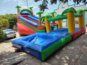 Bán Hàng Nóng Bền Và Thú Vị Inflatable Chân Tuần Tra Lâu Đài Trượt Trò Chơi Cho Trẻ Em Với Tốt Nhất 0.55Mm Bạt PVC Vật Liệu Plato - Product Image 4