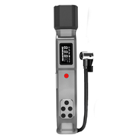 Pompe à air électrique portable 58 psi 6000 mAh en plastique ABS avec moniteur de pression des pneus, gonfleur de pneus de voiture sans fil multifonctionnel inclus