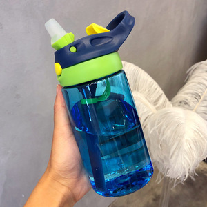 SilverJet Kids Water Bottle 480ml With <b>Straw</b> Leak Proof Reusable <b>Plastic</b> <b>Drink</b> Bottle For Boys Girls Travel Outdoor - Product Image 3