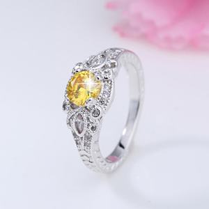 แหวนนิ้วมือชุบโรเดียมสีเงินสเตอริง925ตัดสวยสง่าออกแบบทันสมัยสำหรับงานแต่งงานงานหมั้นของผู้หญิงครบรอบปี - Product Image 5