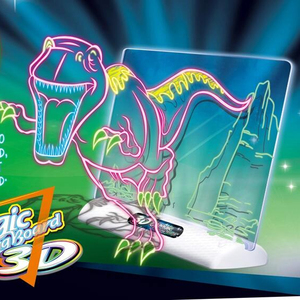 Hải Quan Giáo Dục Đồ Chơi Trẻ Em Đồ Chơi Sáng Tạo Nhựa DIY Ma Thuật Trẻ Em Của Bảng Vẽ 3D Cho Trẻ Em Không Thấm Nước Sơn Pad Hội Đồng Quản Trị - Product Image 4