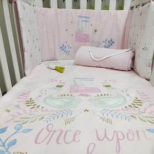 Juego de Ropa de Cama Maydow con Diseño de Cisne y Oso de Dibujos Animados, 100% Algodón, 200 Hilos, Transpirable, para Todas las Estaciones, para Bebés Niños, Cuna - Product Image 4