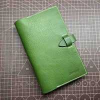 Agenda de Cuero A6 con Tapa Dura, Organizador, Funda para Pasaporte, Estuche para Bolígrafo, Diario de Viaje, Cuaderno Azul CHOU Shanghai