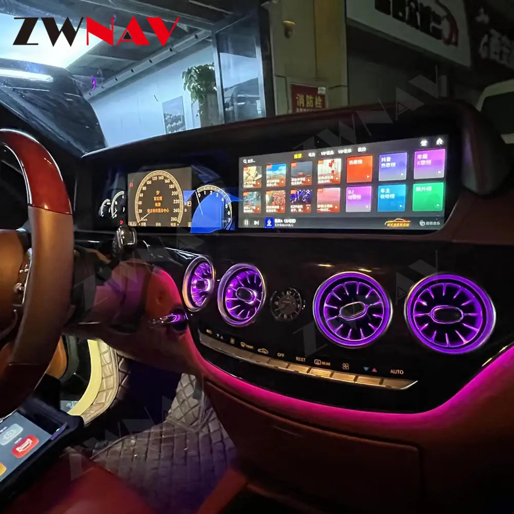 ZWNAV اللمس شاشة ستيريو سيارة أندرويد Carplay سيارة فيديو راديو لمرسيدس بنز S الدرجة W222 05-13 مرسيدس بنز مشغل أسطوانات للسيارة لاعب