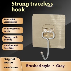 <span class=keywords><strong>Crochet</strong></span> Transparent d'usine tenture murale <span class=keywords><strong>crochet</strong></span> de <span class=keywords><strong>serviette</strong></span> auto-adhésif salle de bain cuisine <span class=keywords><strong>crochet</strong></span> sans couture étanche - Product Image 3