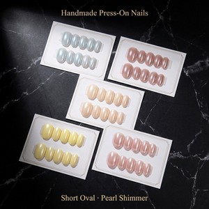 TSZS Luxury <span class=keywords><strong>Hailey</strong></span> <span class=keywords><strong>Bieber</strong></span> Style Faux <span class=keywords><strong>Ongles</strong></span> à Presser Faits Main, Effet Perle Chromée, Perle Donut, Réutilisables, Vente en Gros - Product Image 1